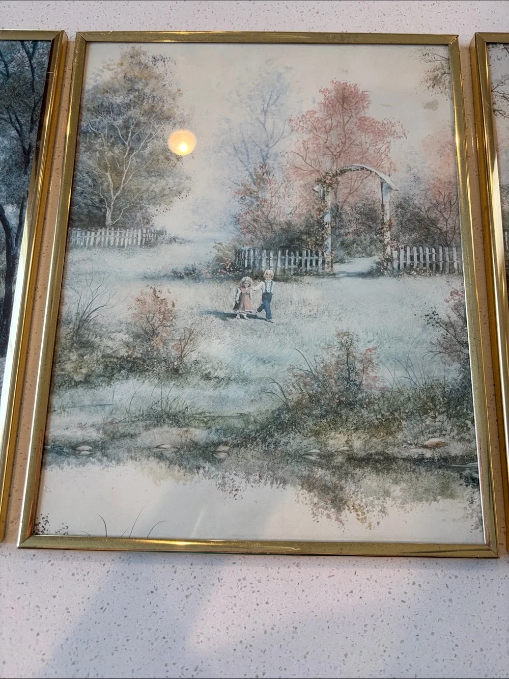Vintage 3-Piece Framed Landscape Art Set